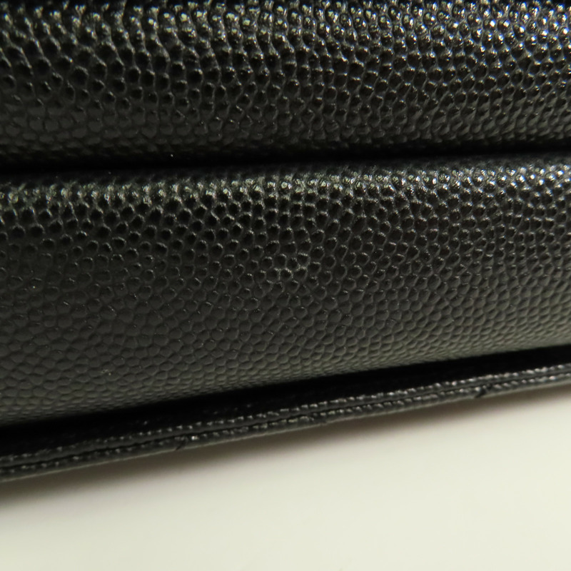 CHANEL 牛皮皮革Chain Shoulder金扣手挽肩背兩用袋-18