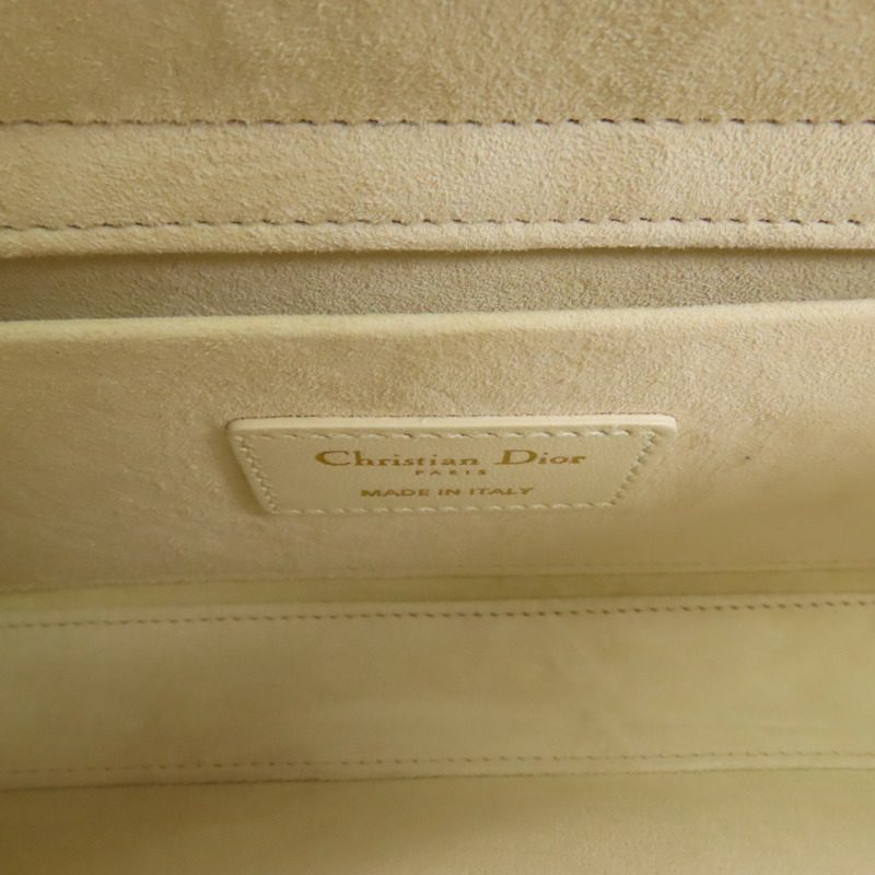 Dior 山羊皮皮革Lady D Joy金扣手挽肩背兩用袋-12