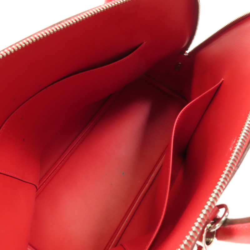 HERMES Epsom皮革Bolide1923 30銀扣手挽肩背兩用袋Rouge Tomate-4