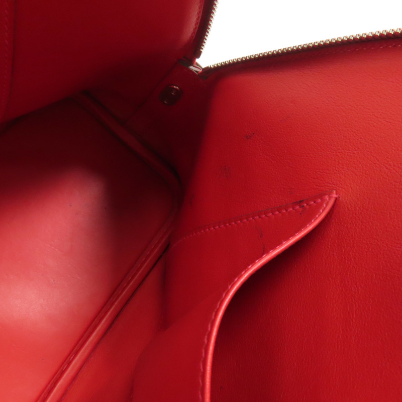 HERMES Epsom皮革Bolide1923 30銀扣手挽肩背兩用袋Rouge Tomate-13