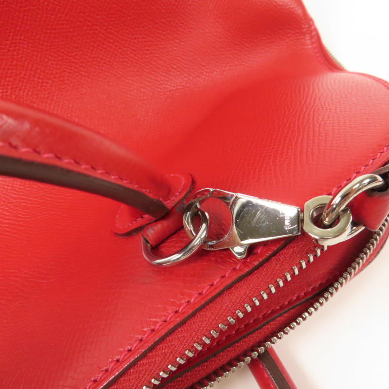 HERMES Epsom皮革Bolide1923 30銀扣手挽肩背兩用袋Rouge Tomate-16