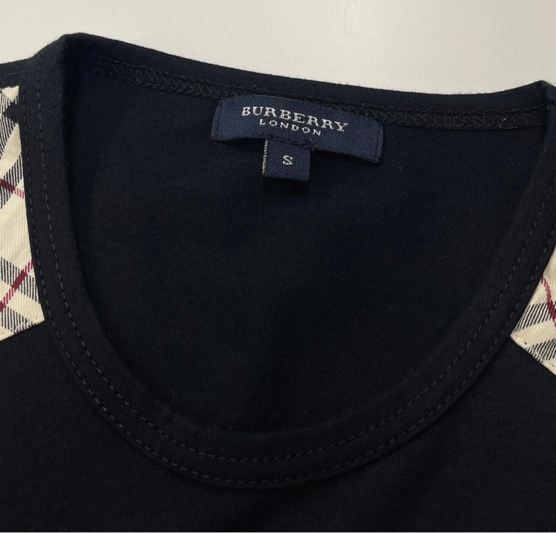 BURBERRY 倫敦 肩格紋戰馬超彈背心黑-5
