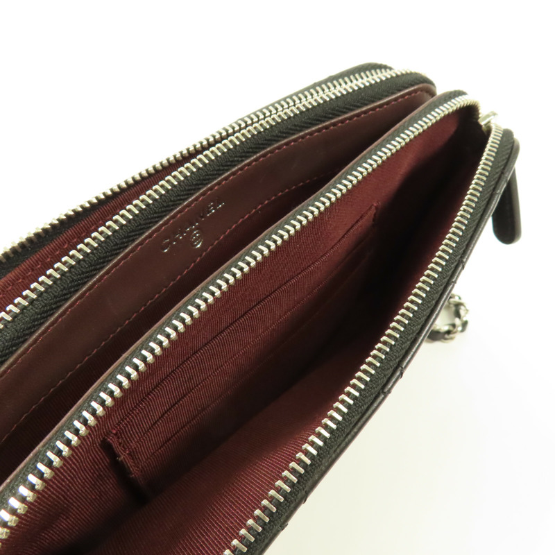 CHANEL 羊皮皮革Shoulder Bag銀扣鏈帶肩背袋-12