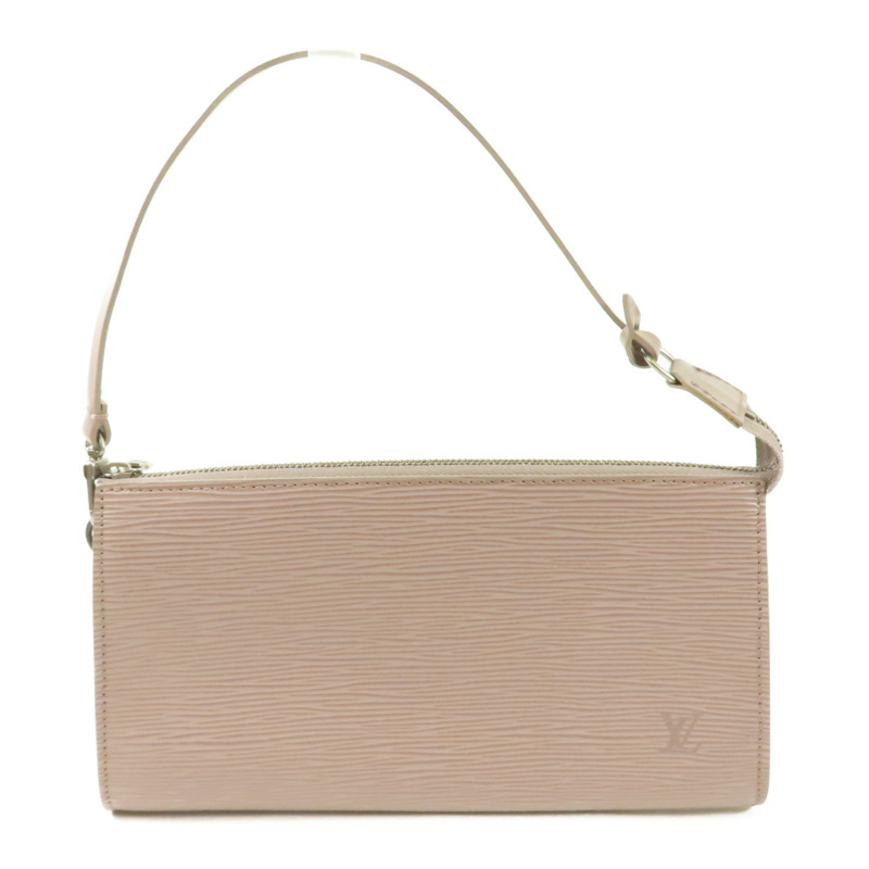 LOUIS VUITTON Epi Pochette銀扣手挽袋-0