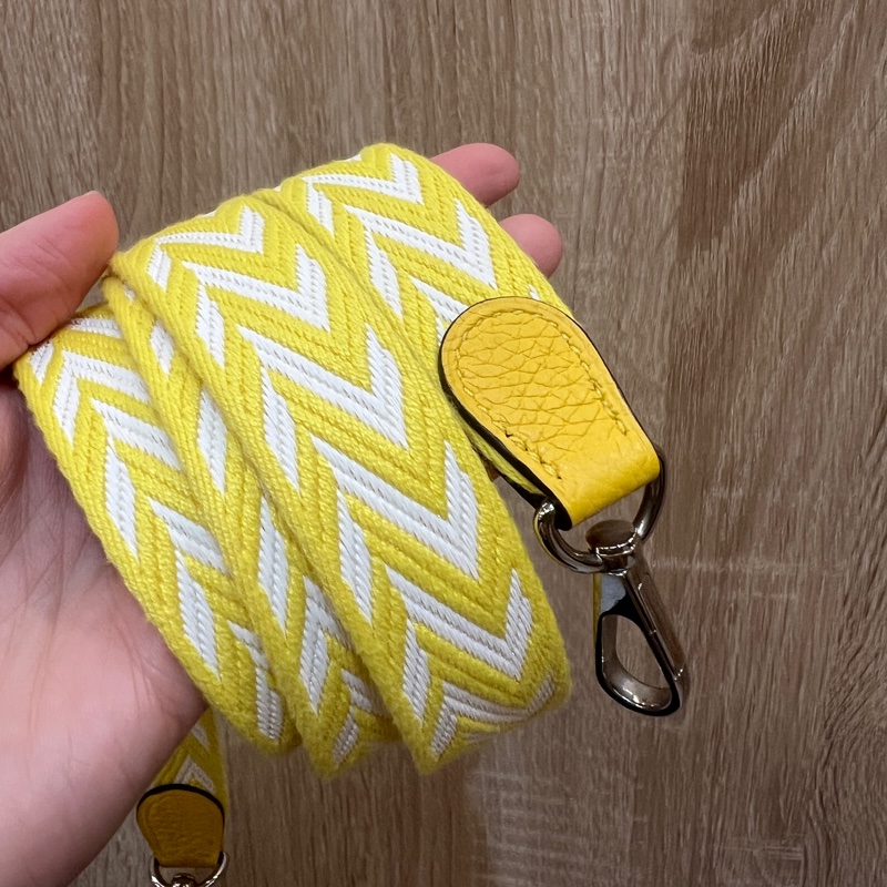 Hermes 9O那不勒斯黃TC皮銀扣mini Evelyne-11