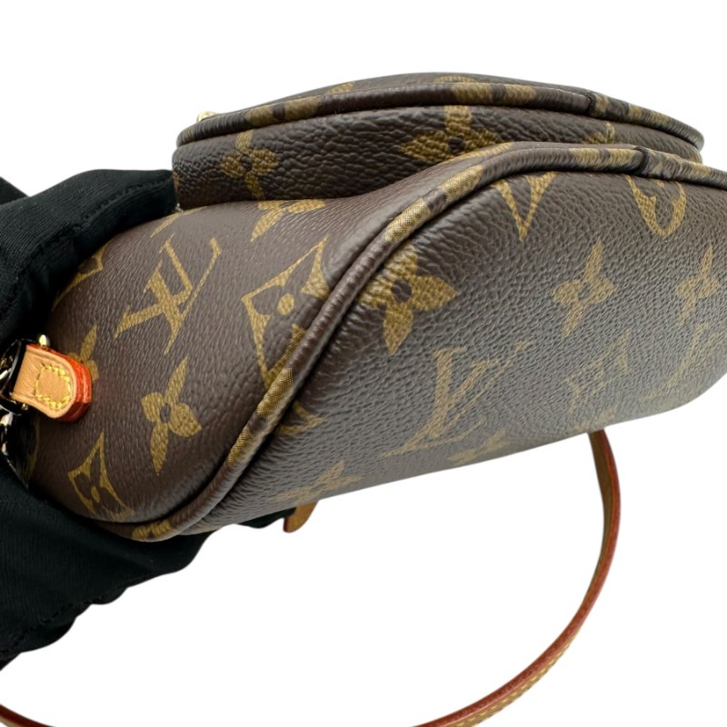【美收精品】LOUIS VUITTON 金扣鏈帶手挽肩背兩用袋棕色 A-994【隔月月中將轉賣至日本 上架期限30天】-6