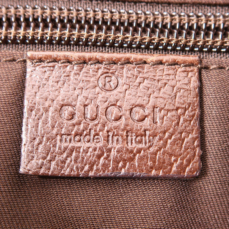 GUCCI 帆布Shoulder Bag銀扣肩背袋-10