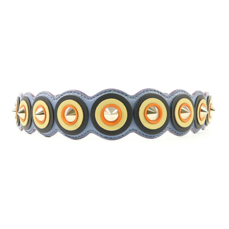 FENDI 皮革Shoulder Strap銀扣肩背帶-4