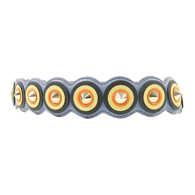 FENDI 皮革Shoulder Strap銀扣肩背帶-5