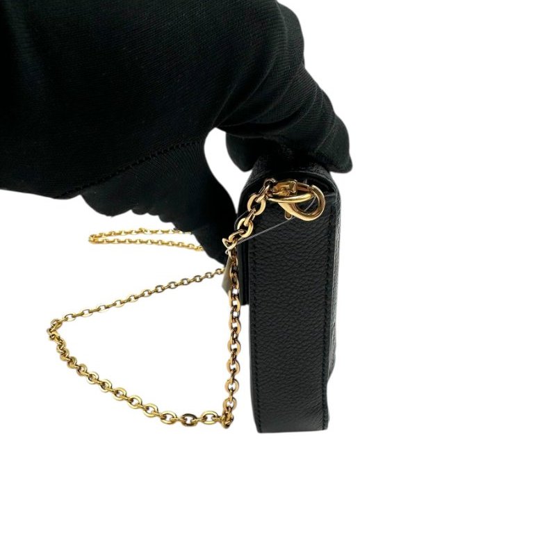 【美收精品】Louis Vuitton 鍊帶信封式斜背包(黑色) B-1【隔月月中將轉賣至日本 上架期限30天】-2