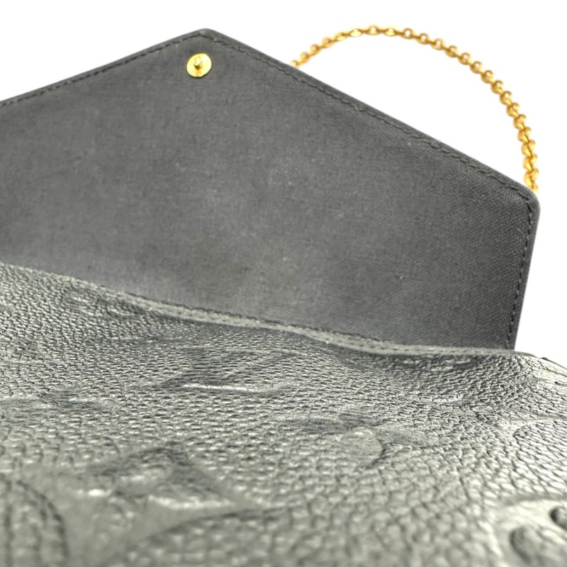 【美收精品】Louis Vuitton 鍊帶信封式斜背包(黑色) B-1【隔月月中將轉賣至日本 上架期限30天】-8