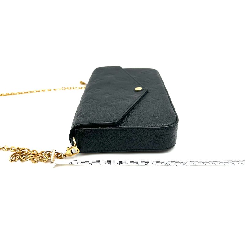 【美收精品】Louis Vuitton 鍊帶信封式斜背包(黑色) B-1【隔月月中將轉賣至日本 上架期限30天】-16