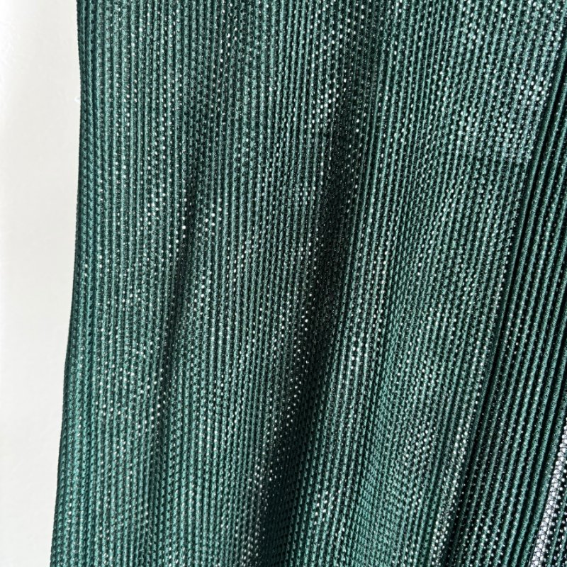 PLEATS PLEASE ISSEY MIYAKE 三宅一生PP 松綠色網狀長版背心罩衫3號-5