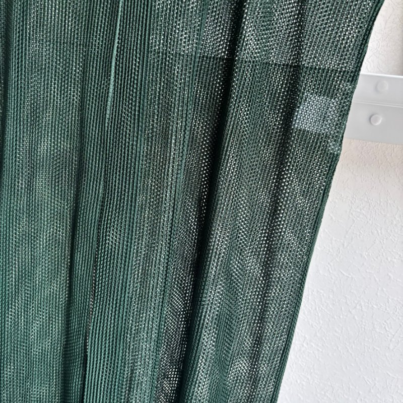 PLEATS PLEASE ISSEY MIYAKE 三宅一生PP 松綠色網狀長版背心罩衫3號-6