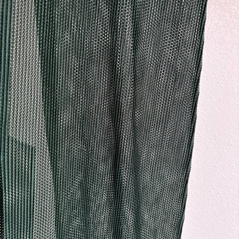 PLEATS PLEASE ISSEY MIYAKE 三宅一生PP 松綠色網狀長版背心罩衫3號-11