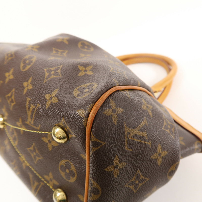 LOUIS VUITTON Monogram Tivoli PM金扣手挽袋-11