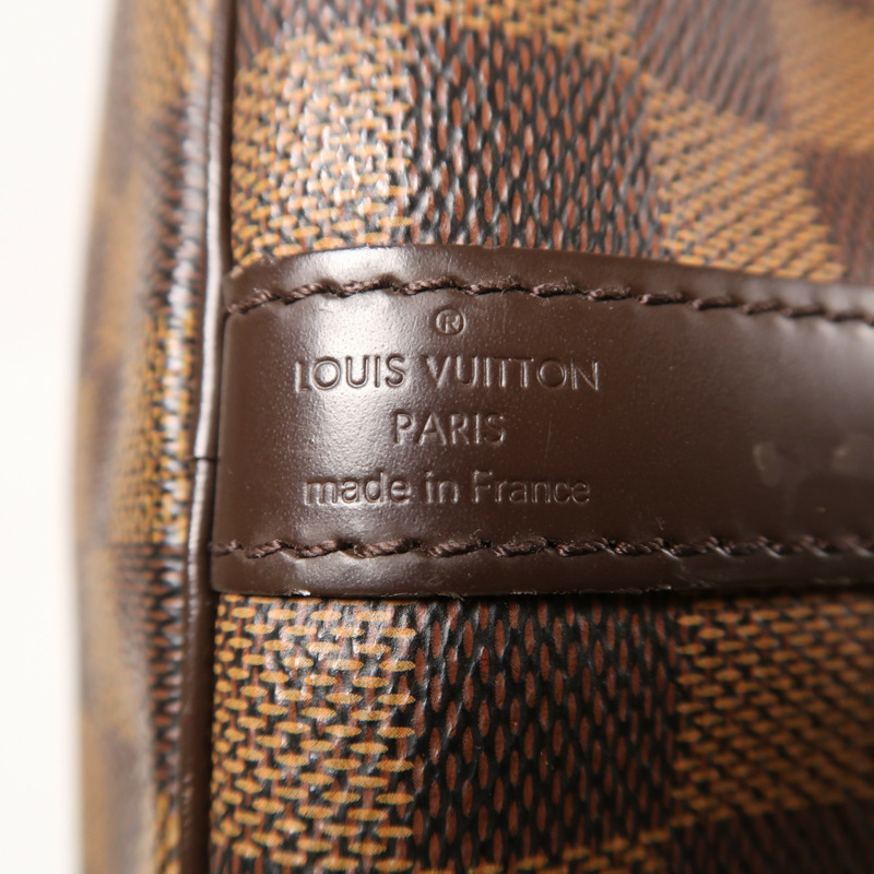LOUIS VUITTON Damier Speedy Bandouliere 30金扣手挽肩背兩用袋-11