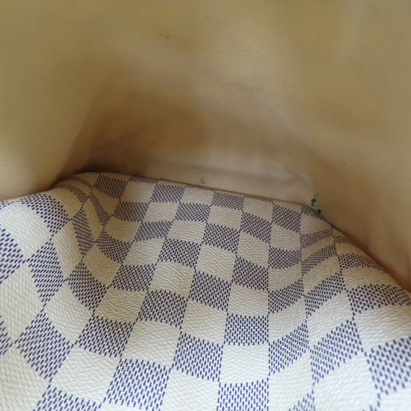 白色 棋盤格 帆布 Totally MM 托特包 N51262-7