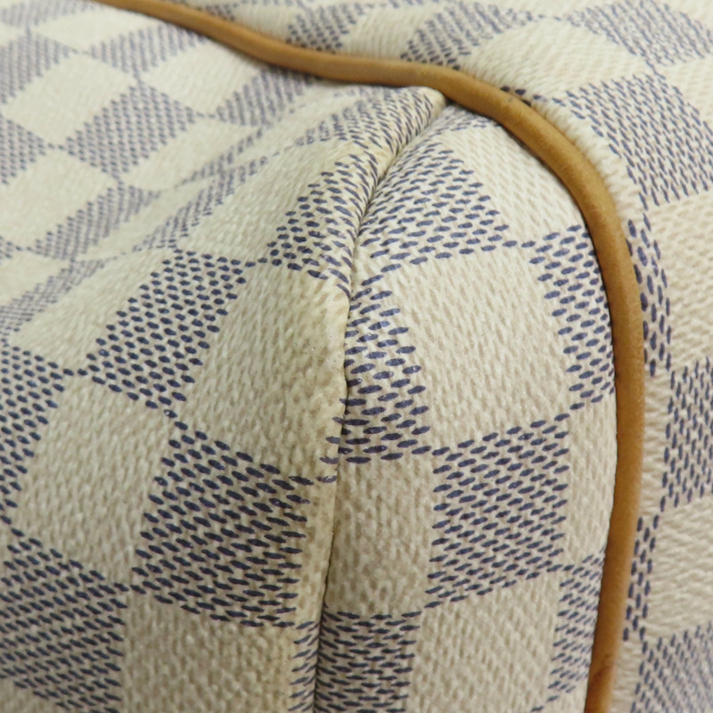 白色 棋盤格 帆布 Totally MM 托特包 N51262-11