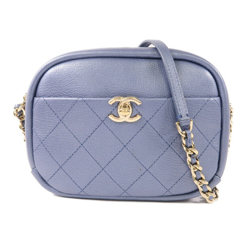 CHANEL 牛皮皮革Camera Case金扣肩背袋