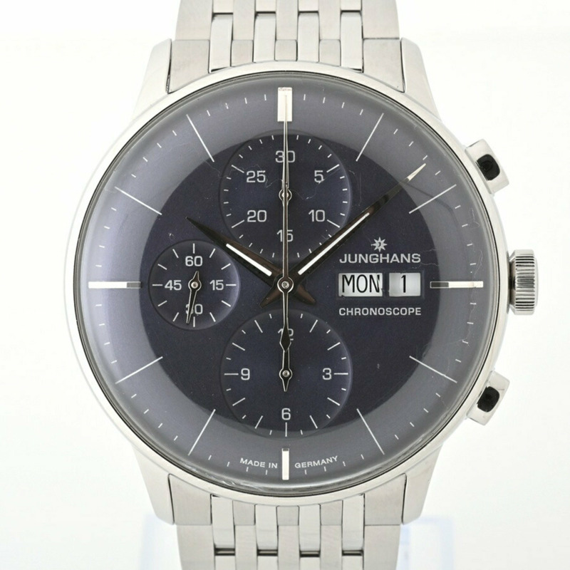 榮漢斯 Meister Chronoscope 027/4528.45 藍色自動手錶 E-155944-1