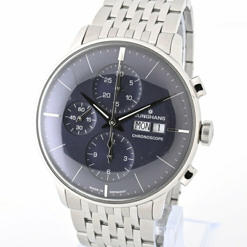榮漢斯 Meister Chronoscope 027/4528.45 藍色自動手錶 E-155944-2