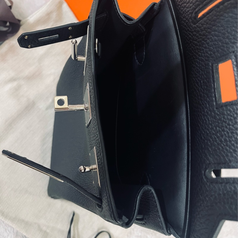 Hermes Hac a dos kelly黑銀W刻-10
