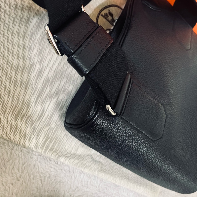 Hermes Hac a dos kelly黑銀W刻-15