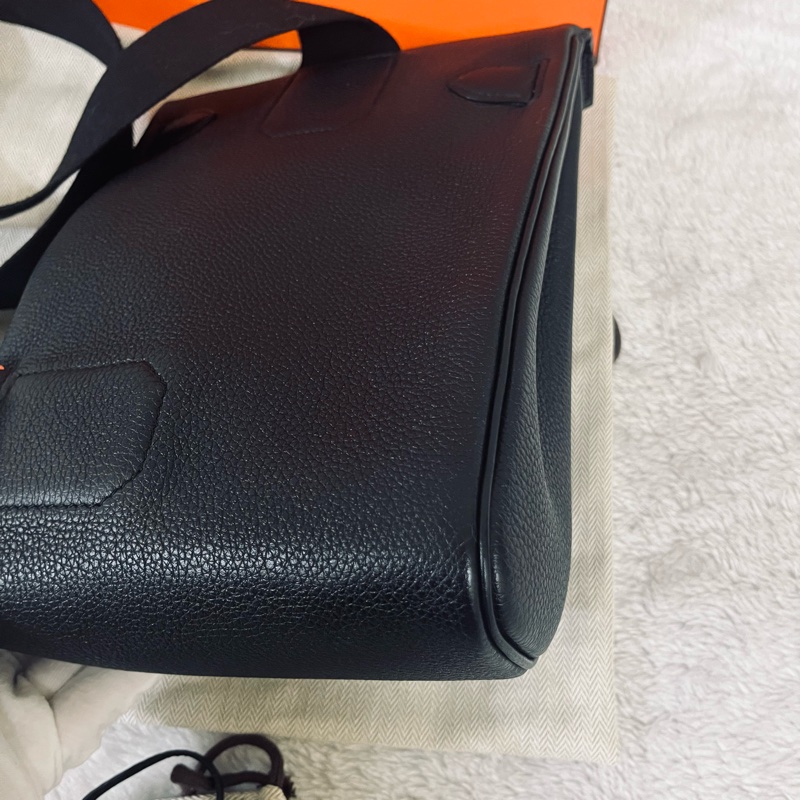 Hermes Hac a dos kelly黑銀W刻-16