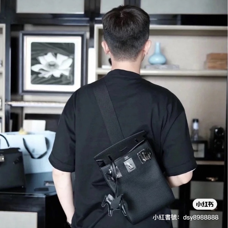 Hermes Hac a dos kelly黑銀W刻-22