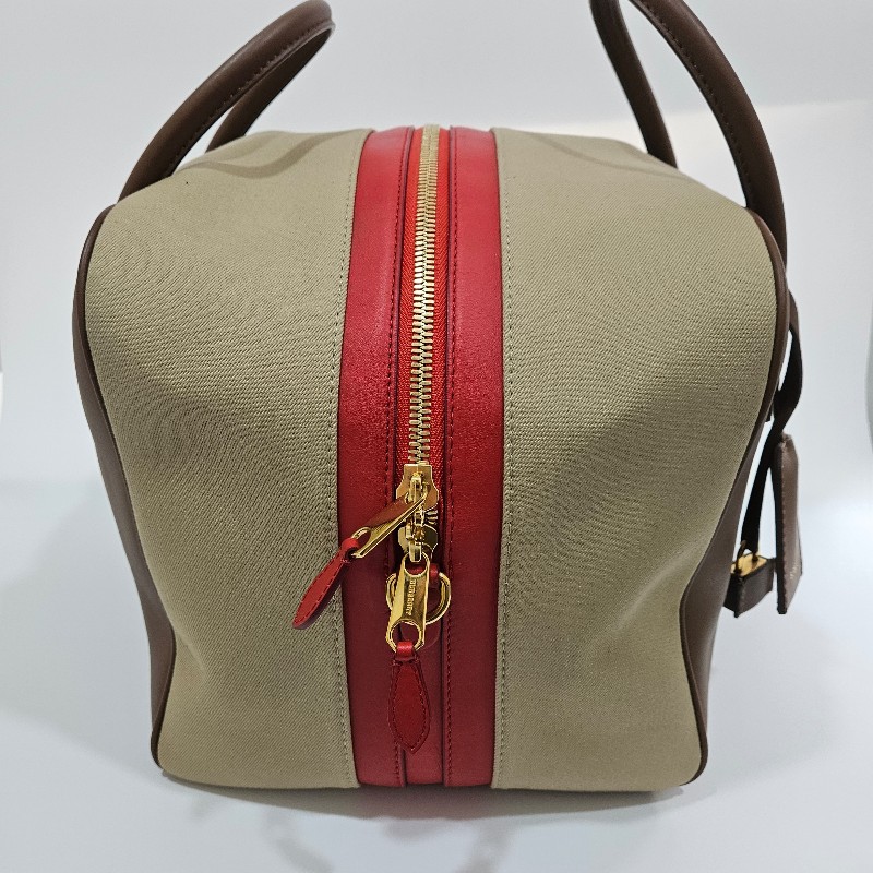 NOW BAGS|【二手現貨】Burberry canvas 保齡球包-5