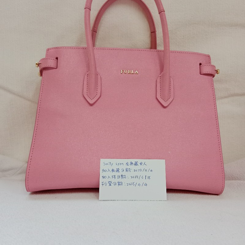 FURLA粉色手提包-0