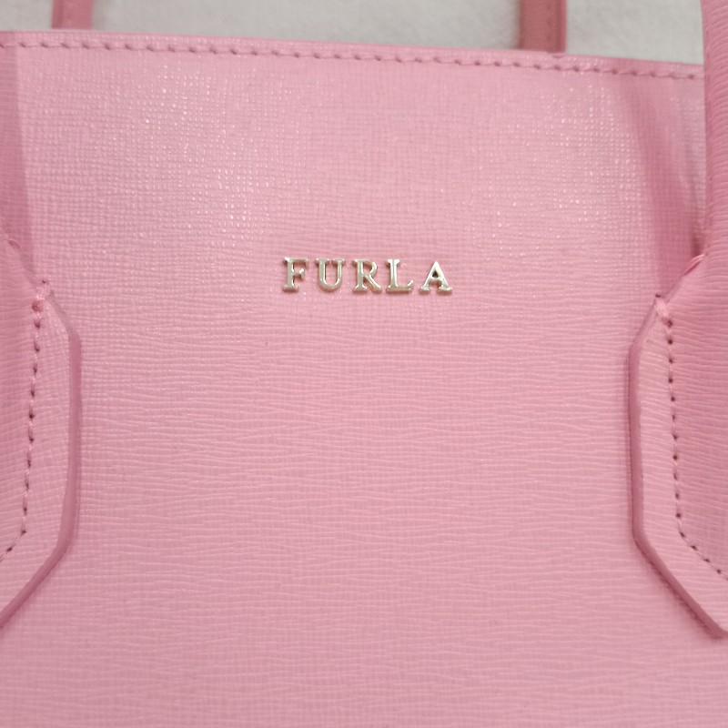 FURLA粉色手提包-4