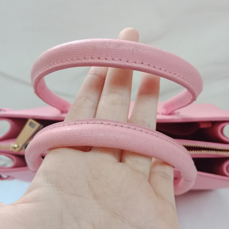 FURLA粉色手提包-6