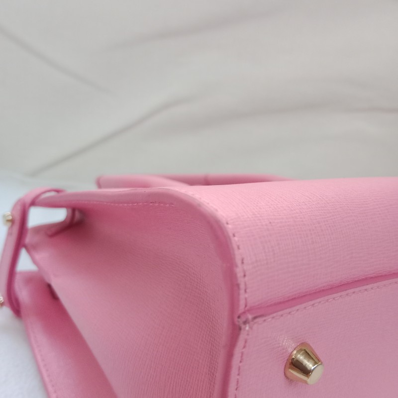 FURLA粉色手提包-10
