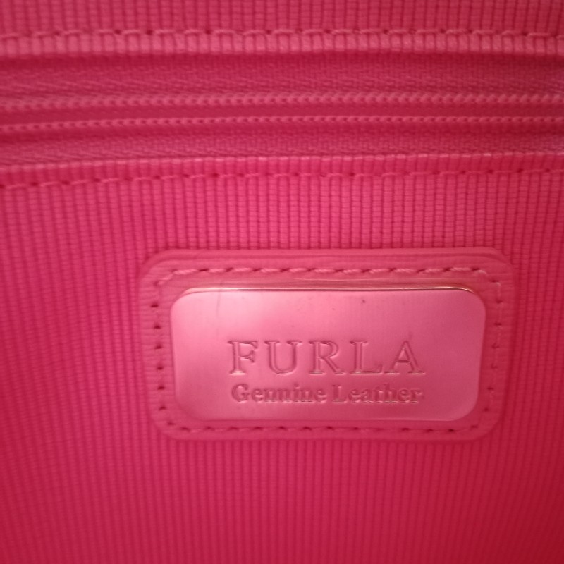 FURLA粉色手提包-13