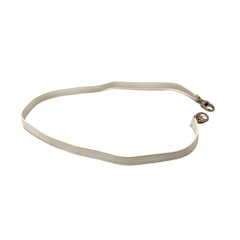 Christian Dior White Leather Bag Strap-1