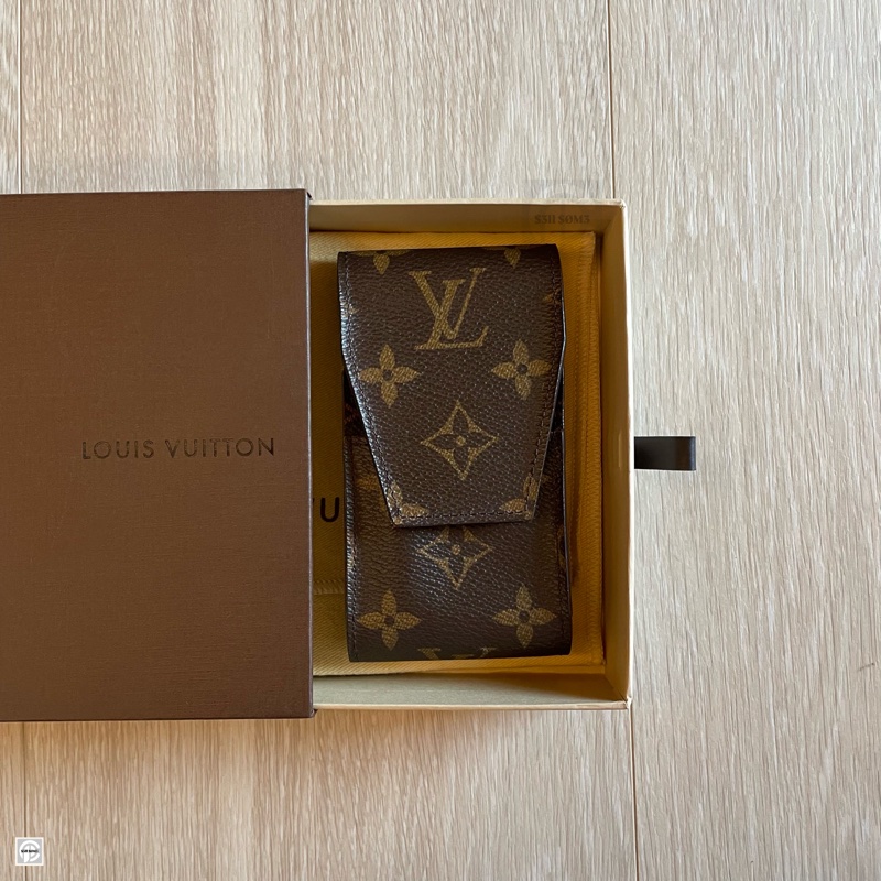 LV Louis Vuitton Monogram Cigarette Case煙盒 收納盒-0