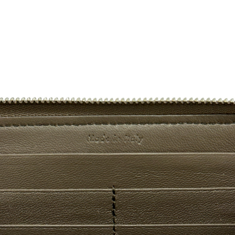 灰色 牛皮 Continental 拉鏈 長夾【CELINE 賽琳】-6