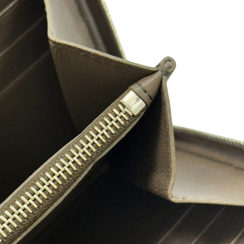 灰色 牛皮 Continental 拉鏈 長夾【CELINE 賽琳】-12