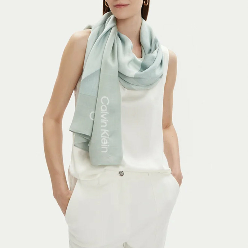 Calvin Klein - Foulard Quilt Print Pigeon - K60K611710 - PIGEON-1