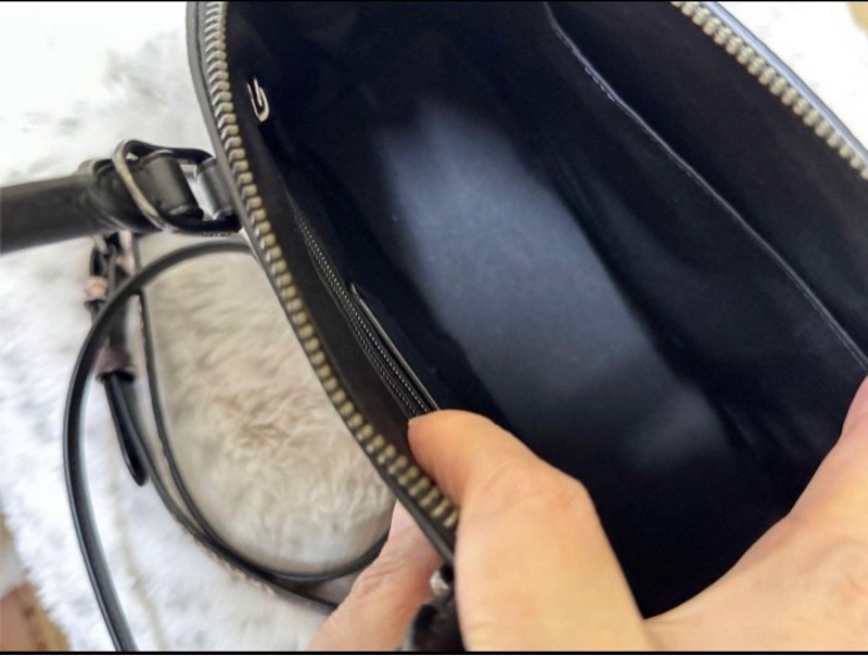 Coach 馬車系黑色皮製獸紋斜背/手提包-2