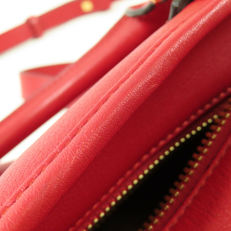 LOEWE 牛皮皮革Shoulder Bag金扣手挽肩背兩用袋-13