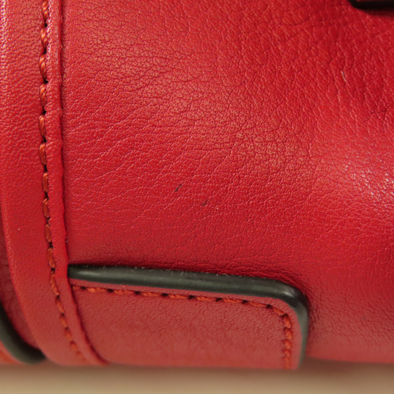 LOEWE 牛皮皮革Shoulder Bag金扣手挽肩背兩用袋-16