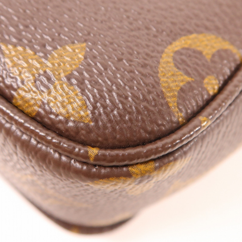 LOUIS VUITTON Monogram Marceau金扣鏈帶肩背袋棕色-9