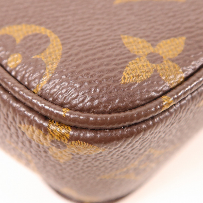 LOUIS VUITTON Monogram Marceau金扣鏈帶肩背袋棕色-10
