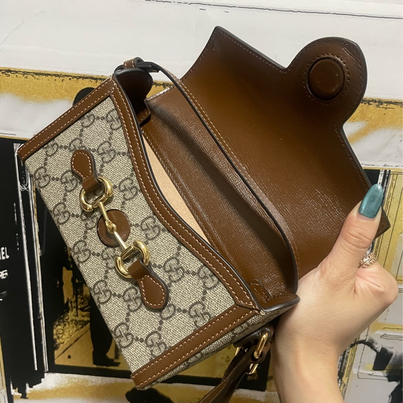 Gucci monogram馬術扣包-3