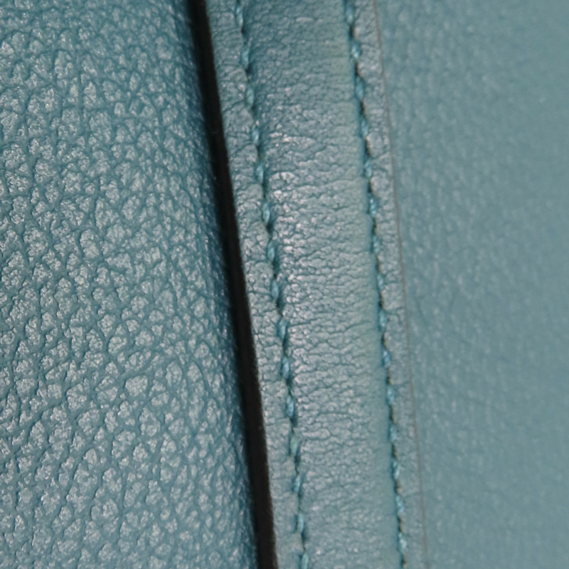 孔雀綠 Evercolor 牛皮 Constance 19 康康包 肩背包 U刻 金扣【HERMES 愛馬仕】-14