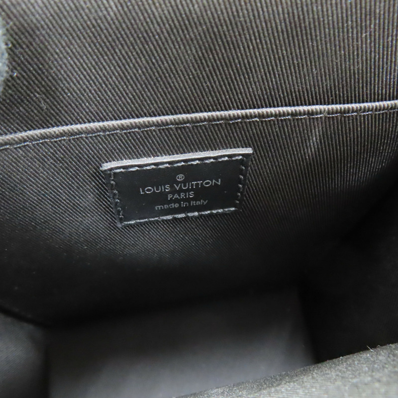 黑色 原花 帆布 Sac Plat Mini 兩用包 M46453-4