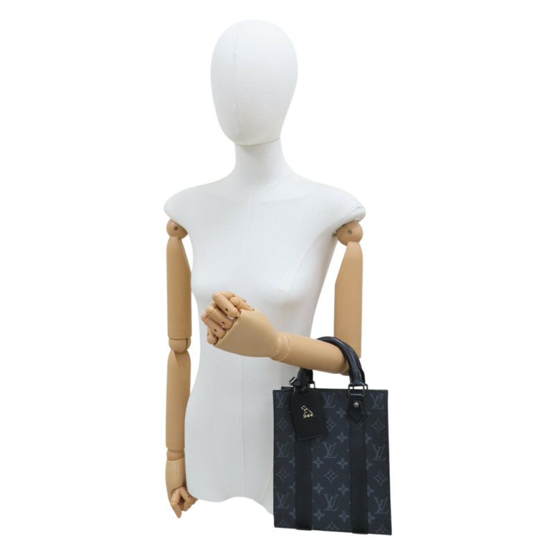黑色 原花 帆布 Sac Plat Mini 兩用包 M46453-7